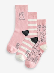 Caroline Gardner Pink Funny Dog Crew Socks - Image 3 of 8