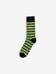 Pringle Black Fashion Stripe Crews Socks - Image 2 of 11