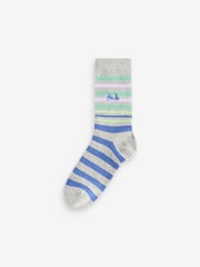 Серый - Pringle Fashion Stripe Crew Socks 3 pack - Изображение 5 из 11