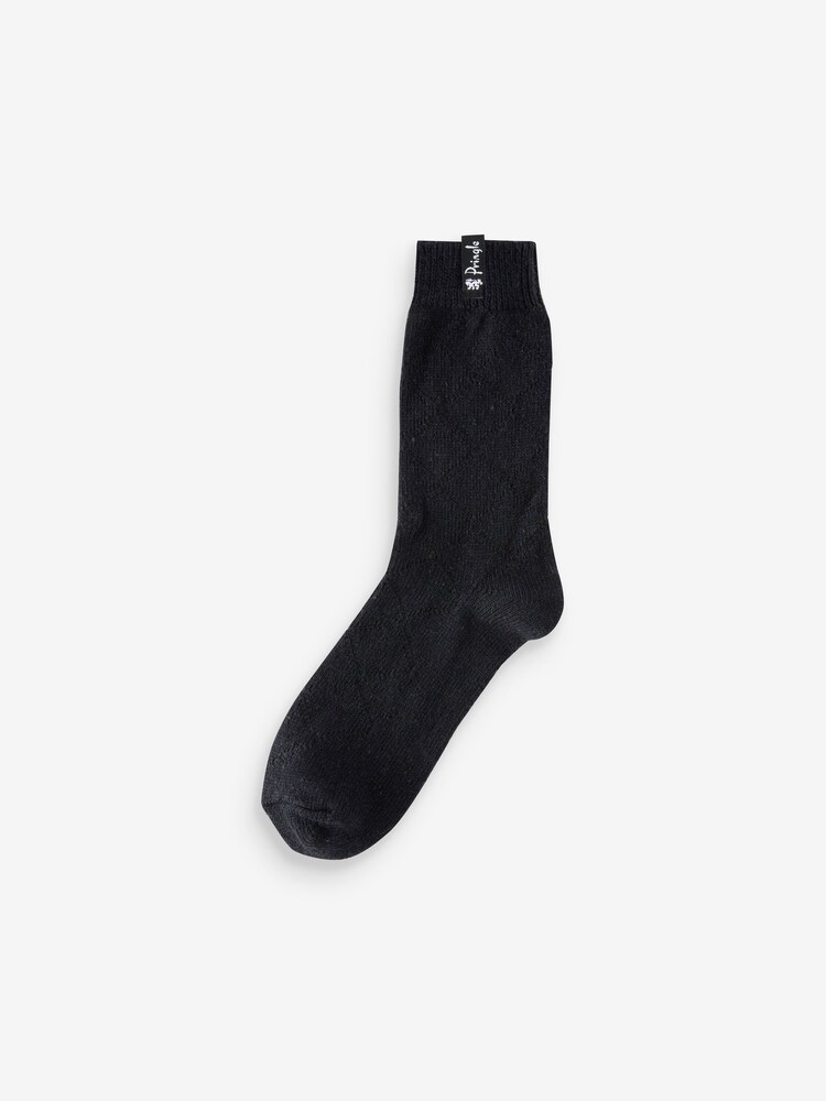 Pringle Blue Textured Knit Boot Socks 2 pack - Image 3 of 10