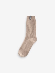 Pringle Blue Textured Knit Boot Socks 2 pack - Image 4 of 10
