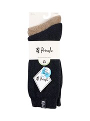 Pringle Blue Textured Knit Boot Socks 2 pack - Image 6 of 10