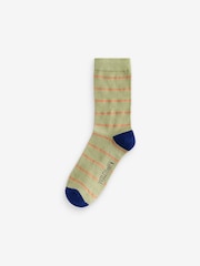 Wild Feet Blue Highland Cow Socks 3 Pack - Image 3 of 4