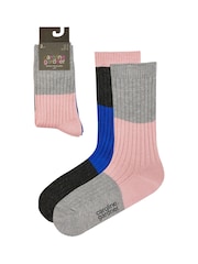 Caroline Gardner Charcoal Grey Supersoft Bamboo Leisure Socks 2 pack - Image 7 of 8