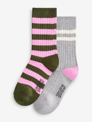Caroline Gardner French Grey Supersoft Bamboo Leisure Socks 2 pack - Image 1 of 10