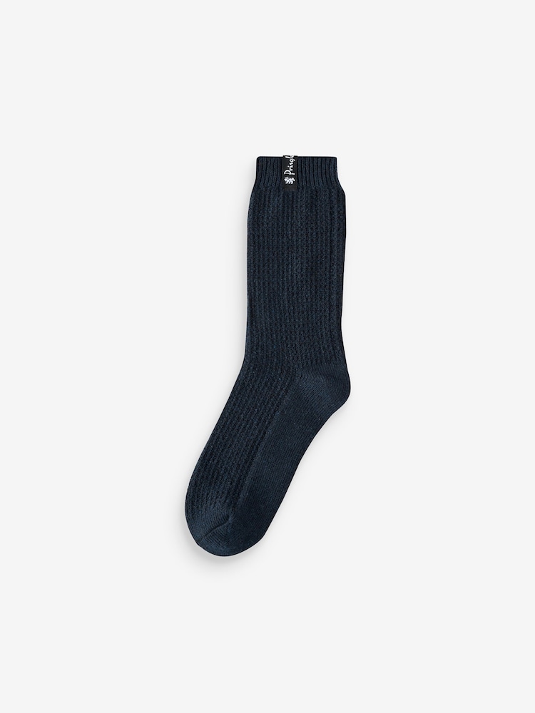 Pringle Natural Textured Knit Boot Socks 2 pack - Image 3 of 3