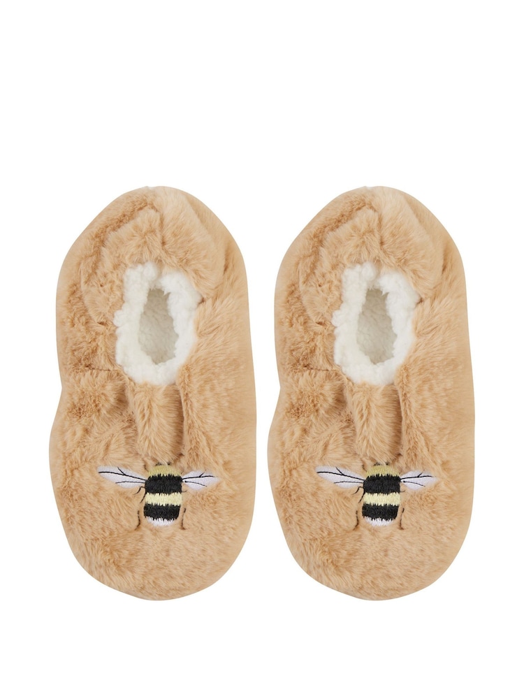 Wild Feet Cream Fun Fluffy Slippers - Image 1 of 7