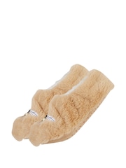 Wild Feet Cream Fun Fluffy Slippers - Image 3 of 7