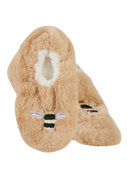 Wild Feet Cream Fun Fluffy Slippers - Image 4 of 7