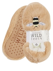 Wild Feet Cream Fun Fluffy Slippers - Image 6 of 7