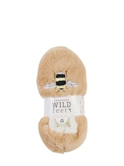 Wild Feet Cream Fun Fluffy Slippers - Image 7 of 7