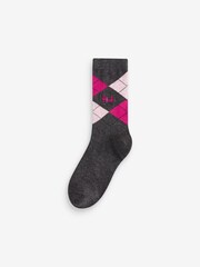 Pringle Grey Classic Argyle Christmas Gift Box 3 pack - Image 3 of 10