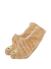 Wild Feet Natural Fun Fluffy Slippers - Image 1 of 7