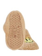 Wild Feet Natural Fun Fluffy Slippers - Image 4 of 7