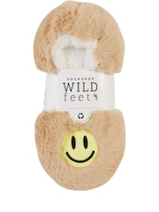 Wild Feet Natural Fun Fluffy Slippers - Image 7 of 7