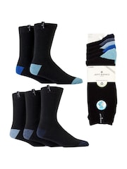 Jeff Banks Black Chunky Knit Boot Socks 5 Pack - Image 2 of 7