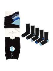 Jeff Banks Black Chunky Knit Boot Socks 5 Pack - Image 5 of 7