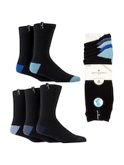 Jeff Banks Black Chunky Knit Boot Socks 5 Pack - Image 6 of 7
