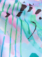 Blue Animal Print Sports Crop Top (5-16yrs) - Image 7 of 8