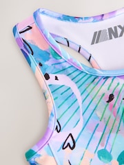 Blue Animal Print Sports Crop Top (5-16yrs) - Image 8 of 8