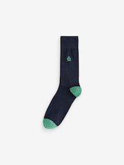 Jeff Banks Blue Recycled Cotton Fun Design Crew Socks 7 pack - Image 3 of 15