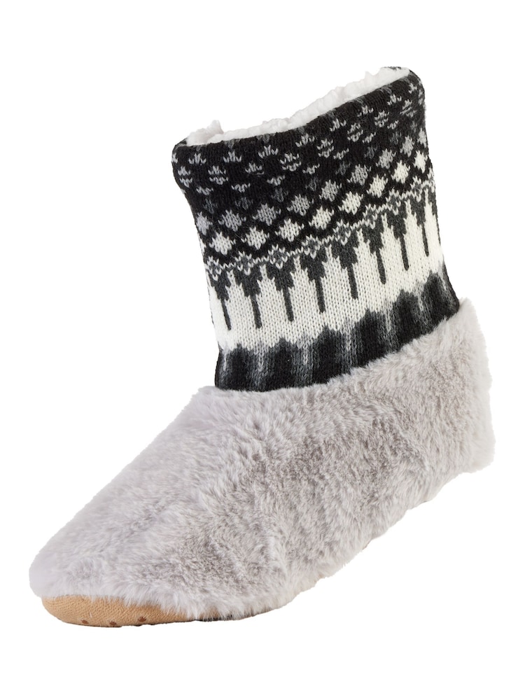 Серый - Тапочки-сапожки Wild Feet мода - Изображение 2 из 8