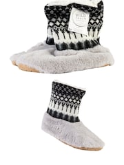 Серый - Тапочки-сапожки Wild Feet мода - Изображение 4 из 8