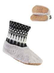 Серый - Тапочки-сапожки Wild Feet мода - Изображение 7 из 8