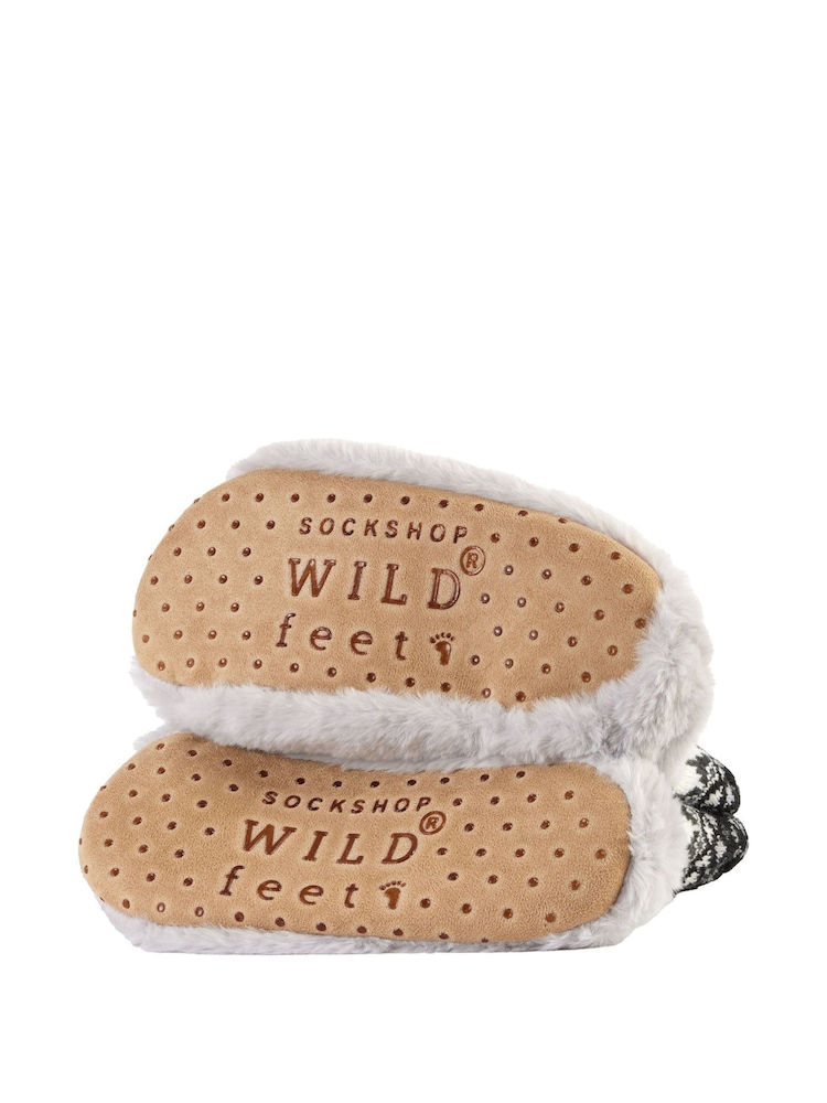 Серый - Тапочки-сапожки Wild Feet мода - Изображение 8 из 8