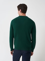 Crew Clothing Company Green V-Neck Jumper - Image 2 of 5