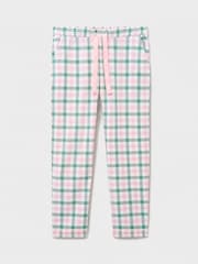 بنطلون مريح ناعم قطن 100% مُزين بنقش مربعات من Crew Clothing Company - صورة 4 من 4