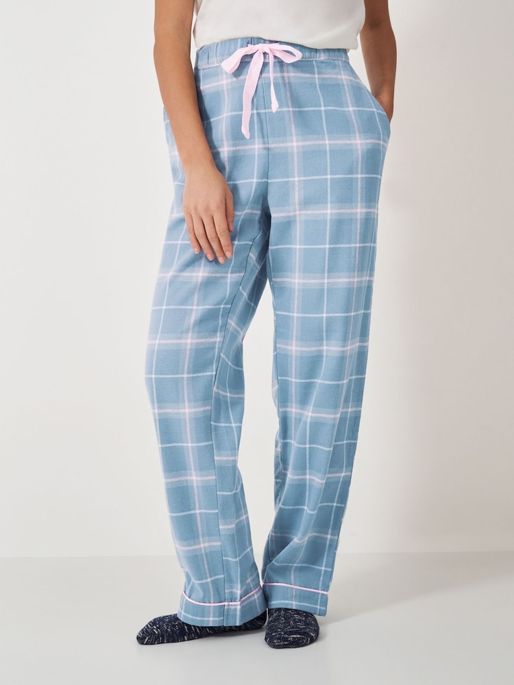 Crew Clothing Company 100% Cotton Brushed Flannel Checked Lounge Trousers - Imagen 1 de 5 Crew Clothing Company 100% Cotton Brushed Flannel Checked Lounge Trousers - Imagen 1 de 5