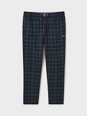 Crew Clothing Company Blue Flannel Lounge 100% Cotton Trousers - Image 5 of 5