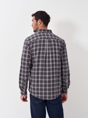 Crew Clothing Company Black Long Sleeve Dandy Check Flannel 100% Cotton Shirt - Image 2 of 5