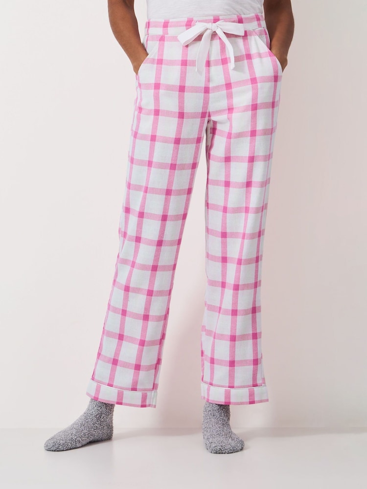 Crew Clothing Company 100% Cotton Brushed Flannel Checked Lounge Trousers - Imagen 1 de 5 Crew Clothing Company 100% Cotton Brushed Flannel Checked Lounge Trousers - Imagen 1 de 5