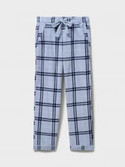 بنطلون مريح ناعم قطن 100% مُزين بنقش مربعات من Crew Clothing Company - صورة 5 من 5