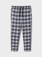 Crew Clothing Company Blue Flannel Lounge 100% Cotton Trousers - Image 5 of 5