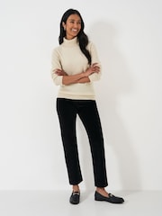 Crew Clothing Natural Merino Cashmere Blend Roll Neck Jumper - Image 2 of 5