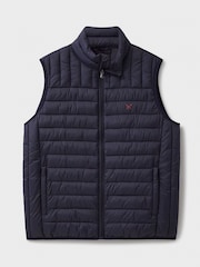 Crew Clothing Blue Lowther Padded Gilet - Image 5 of 5