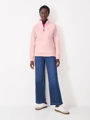 Crew Clothing Company Pink Half Zip Sweatshirt - Image 3 of 5