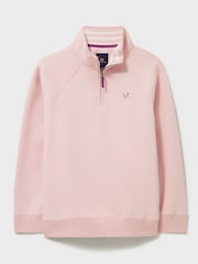 Crew Clothing Company Pink Half Zip Sweatshirt - Image 5 of 5