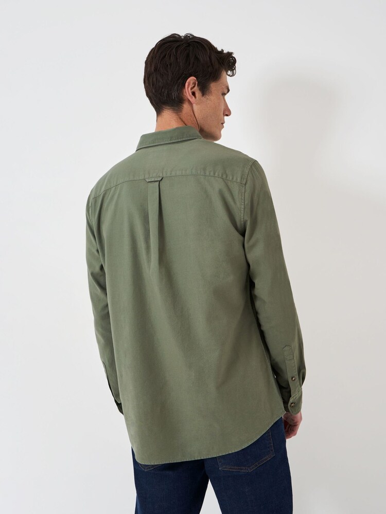 Crew Clothing Green Classic Fit Cotton Oxford 100% Cotton Shirt - Image 2 of 5