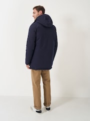 Crew Clothing Blue Padded Parka Coat - Image 2 of 5