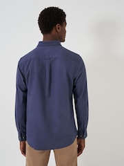 Crew Clothing Blue Classic Fit Oxford 100% Cotton Shirt - Image 3 of 6