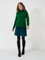 zelena - Crew Clothing Merino kašmir Blend puli; s puli ovratnikom pulover - Slika 3 iz 5