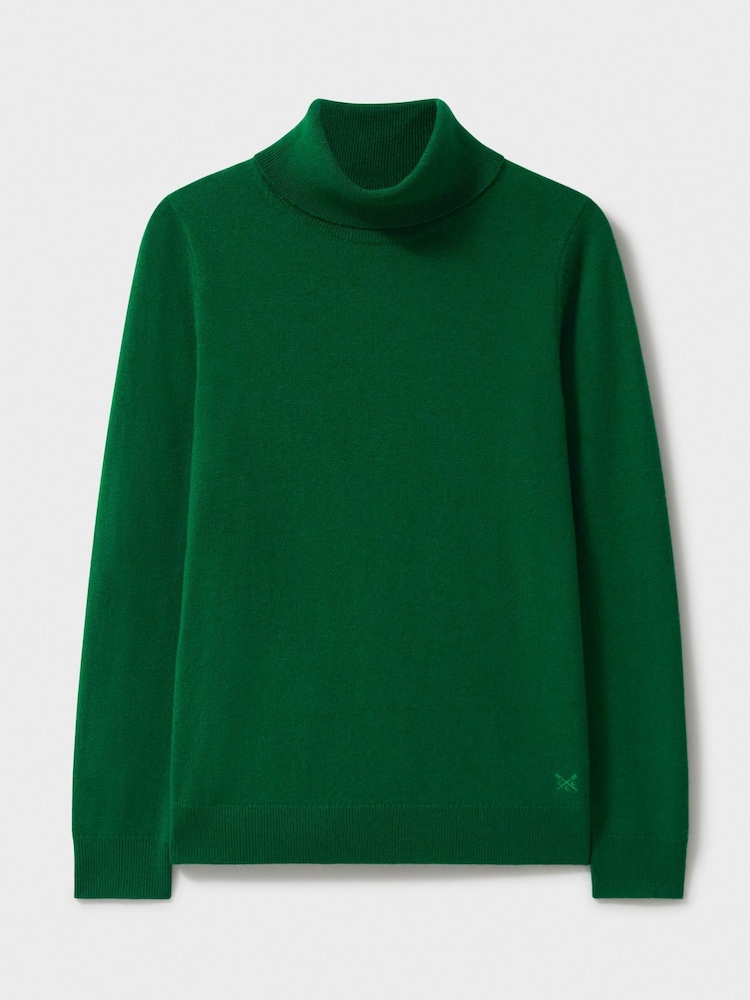 zelena - Crew Clothing Merino kašmir Blend puli; s puli ovratnikom pulover - Slika 5 iz 5