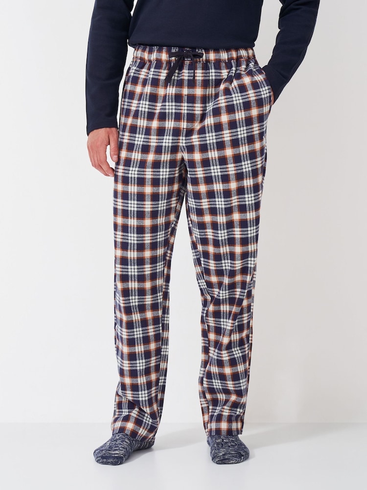 بنطلون Flannel تلبيس مريح %100 قطن من Crew Clothing - صورة 1 من 5 بنطلون Flannel تلبيس مريح %100 قطن من Crew Clothing - صورة 1 من 5