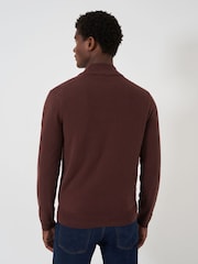 Червоний - Джемпери Crew Clothing Company Merino Quarter Zip Knit - Image 2 of 5