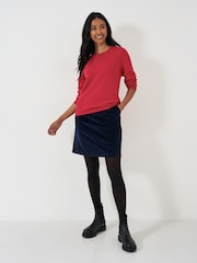 Crew Clothing Company Red Lightweight Merino Wool Blend Jumper - Image 3 of 5