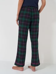 Crew Clothing Company Brushed Flannel Checked Lounge 100% Cotton Trousers - صورة 2 من 5